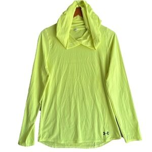 Under Armour Womens High Vis Green ISO-Chill Technical Performance Shirt Size S